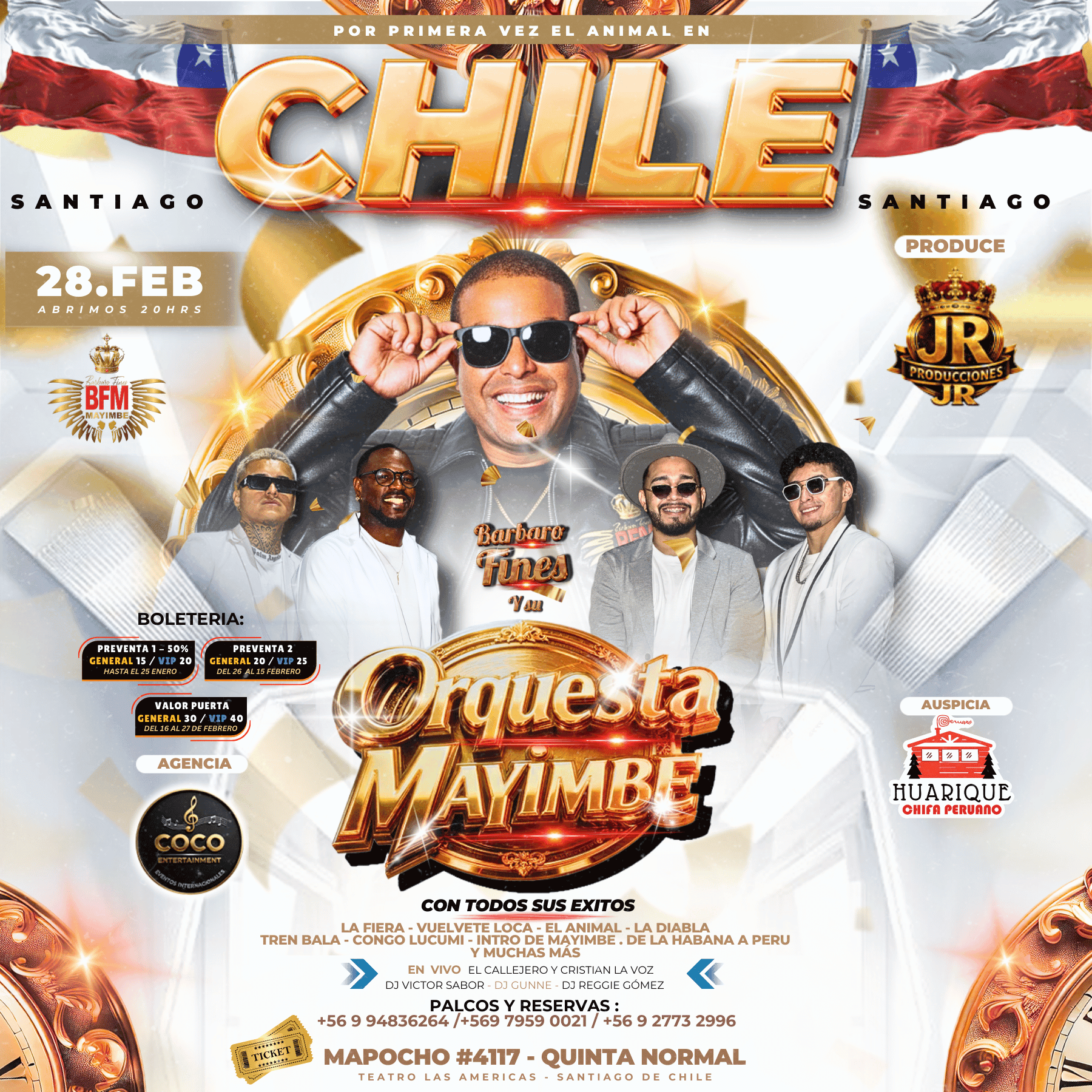 BARBARO FINES Y SU ORQUESTA MAYIMBE EN CHILE  image}